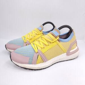 Adidas Stella McCartney Ultraboost 20 Shoe Womens Size 7 EG1071 Yellow Blue